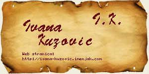 Ivana Kuzović vizit kartica